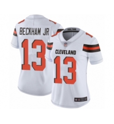 Women's Odell Beckham Jr. Limited White Nike Jersey NFL Cleveland Browns #13 Road Vapor Untouchable