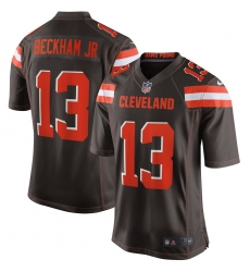 Youth Cleveland Browns #13 Odell Beckham Jr Nike Brown Game Jersey