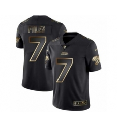 Men Jacksonville Jaguars #7 Nick Foles Black Golden Edition 2019 Vapor Untouchable Limited Jersey