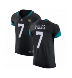 Men's Jacksonville Jaguars #7 Nick Foles Black Team Color Vapor Untouchable Elite Player Football Jersey
