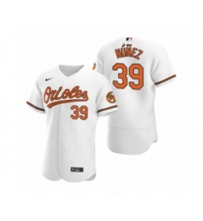 Men's Baltimore Orioles #39 Renato Nunez Nike White Authentic 2020 Home Jersey
