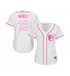 Women's Baltimore Orioles #39 Renato Nunez Replica White Fashion Cool Base Baseball Jersey