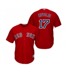 Youth Boston Red Sox #17 Nathan Eovaldi Replica Red Alternate Home Cool Base Baseball Jersey