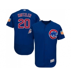 Men's Chicago Cubs #20 Brandon Kintzler Royal Blue Alternate Flex Base Authentic Collection Baseball Jersey
