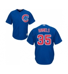 Men's Chicago Cubs #35 Cole Hamels Replica Royal Blue Alternate Cool Base Baseball Jersey