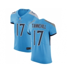 Men's Tennessee Titans #17 Ryan Tannehill Light Blue Alternate Vapor Untouchable Elite Player Football Jersey