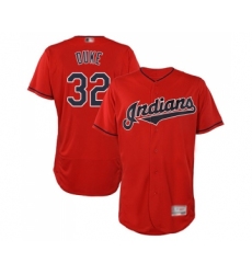 Men's Cleveland Indians #32 Zach Duke Scarlet Alternate Flex Base Authentic Collection Baseball Jersey