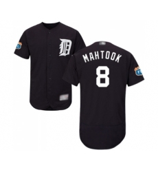 Men's Detroit Tigers #8 Mikie Mahtook Navy Blue Alternate Flex Base Authentic Collection Baseball Jersey