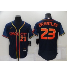 Men's Houston Astros #23 Michael Brantley Nike Navy 2022 City Connect Player Jersey