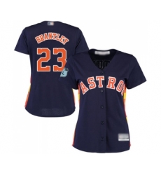 Women's Houston Astros #23 Michael Brantley Authentic Navy Blue Alternate Cool Base Baseball Jersey