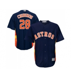 Youth Houston Astros #28 Robinson Chirinos Authentic Navy Blue Alternate Cool Base Baseball Jersey