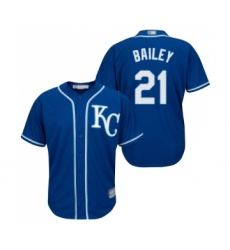 Men's Kansas City Royals #21 Homer Bailey Replica Blue Alternate 2 Cool Base Baseball Jersey