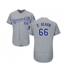 Men's Kansas City Royals #66 Ryan O Hearn Grey Road Flex Base Authentic Collection Baseball Jersey