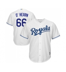 Men's Kansas City Royals #66 Ryan O Hearn Replica White Home Cool Base Baseball Jersey