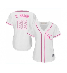 Women's Kansas City Royals #66 Ryan O Hearn Replica White Fashion Cool Base Baseball Jersey