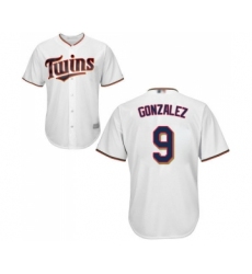 Men's Minnesota Twins #9 Marwin Gonzalez Replica White Home Cool Base Baseball Jersey