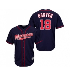 Youth Minnesota Twins #18 Mitch Garver Replica Navy Blue Alternate Road Cool Base Baseball Jersey