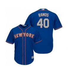 Men's New York Mets #40 Wilson Ramos Replica Royal Blue Alternate Road Cool Base Baseball Jersey