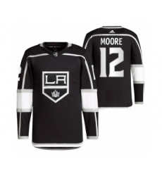 Men's Los Angeles Kings #12 Trevor Moore Black Stitched Jersey