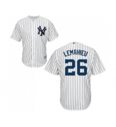 Youth New York Yankees #26 DJ LeMahieu Authentic White Home Baseball Jersey