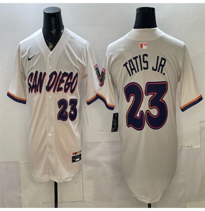 Men's San Diego Padres #23 Fernando Tatis Jr. Cream 2026 City Connect Stadium Stitched Baseball Jersey