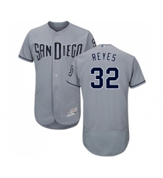 Men's San Diego Padres #32 Franmil Reyes Authentic Grey Road Cool Base Baseball Jersey
