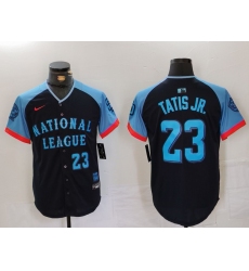 Men's San Diego Padres #23 Fernando Tatis Jr Number Navy 2024 All Star Limited Stitched Jersey