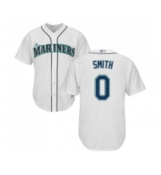 Youth Seattle Mariners #0 Mallex Smith Replica White Home Cool Base Baseball Jersey