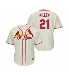 Men's St. Louis Cardinals #21 Andrew Miller Replica Cream Alternate Cool Base Baseball Jersey