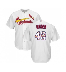Men's St. Louis Cardinals #48 Harrison Bader Grey Road Flex Base Authentic Collection Baseball Jersey