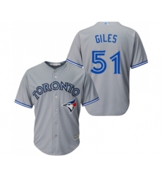 Youth Toronto Blue Jays #51 Ken Giles Replica Grey Road Baseball Jersey