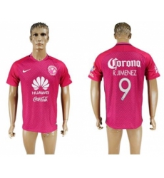 America #9 R.Jimenez Pink Soccer Club Jersey