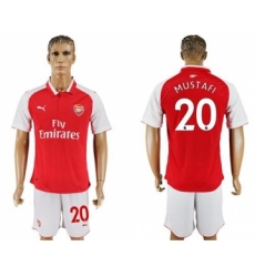Arsenal #20 Mustafi Home Soccer Club Jersey