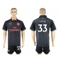Arsenal #33 Cech Sec Away Soccer Club Jersey