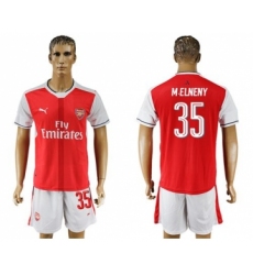 Arsenal #35 M.Elneny Champions League Home Soccer Club Jersey