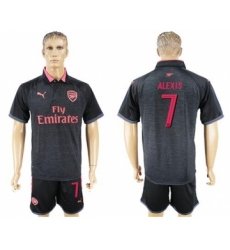 Arsenal #7 Alexis Black Red Soccer Club Jersey