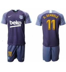Barcelona #11 O.Dembele Blue Soccer Club Jersey