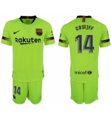 Barcelona #14 Cruijff Away Soccer Club Jersey