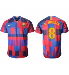 Barcelona #8 A.Iniesta 20th Anniversary Stadium Soccer Club Jersey