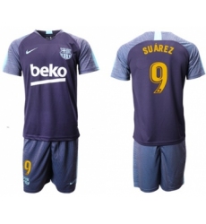 Barcelona #9 Suarez Blue Soccer Club Jersey