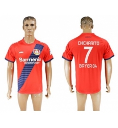 Bayer Leverkusen #7 Chicharito Away Soccer Club Jersey