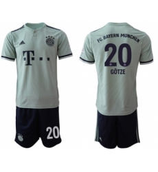 Bayern Munchen #20 Gotze Away Soccer Club Jersey