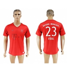 Bayern Munchen #23 Vidal Marine Environmental Protection Home Soccer Club Jersey
