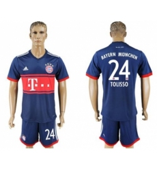 Bayern Munchen #24 Tolisso Away Soccer Club Jersey