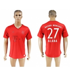 Bayern Munchen #27 Alaba Marine Environmental Protection Home Soccer Club Jersey
