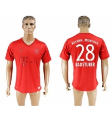 Bayern Munchen #28 Badstuber Marine Environmental Protection Home Soccer Club Jersey