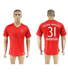 Bayern Munchen #31 Schweinsteiger Marine Environmental Protection Home Soccer Club Jersey