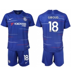 Chelsea #18 Giroud Home Soccer Club Jersey
