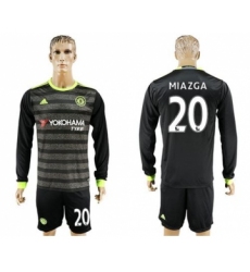 Chelsea #20 Miazga Sec Away Long Sleeves Soccer Club Jersey