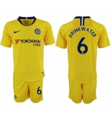 Chelsea #6 Drink Water Away Soccer Club Jersey